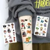 Tattoo Transfer 12pcs Waterproof Temporary Tattoo Sticker Marine Skull Crew Treasure Pirate Ship Fake Tatto Flash Tatoo Tato for Girl Women Men 240427