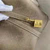 10a Top handgefertigte Bienenwachs -Linien -Designer -Taschen Ladies Handtaschen Klassische Mode Picotin große Kapazität Gemüse Korb Eimer Beutel Ledermarke Gold Schnalle FedEx Senden