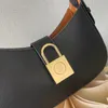 latest 2024 version women underarm bag shoulder bag luxury designer leather lock handbag adjustable strap lady clutch bag fashion casual shopping tote bag