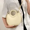 Torby na ramię czyste kolory skórzane torba do ręki atmosferycznej 2024 Pierścień letni przenośny designerski designerka