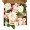Dekorative Blumen Wirklich Berührung künstlich für Haus- und Bürodekor Rosen Hochzeitsfeierdekorationen