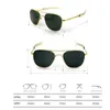 Lunettes de soleil pilotes Men Men de verre trempé de qualité supérieure de qualité de qualité Ao Sun Glasses Male American Army Military Optical 240411