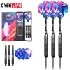 Fléchettes Cyeerife 28G Pro Aip tarte flétans avec boîtier de transport, puits en aluminium plastique avec des vols supplémentaires, Darts à domicile