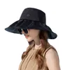 8173 Sommerhut Frauen große Traber im Freien Sonnenschutz und Sonnenschattenhut Koreanische Version Mode Fisherman Hat Face Deckung Sonnenhut