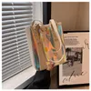 Portable multi-purpose tote bag transparent bag go out 2024 new cross shoulder bag stylish jell-o bag