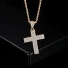 Hip Hop Full 5A Cross Cross Cross Cross con topling Tennis Chain Men Jewelry Gift