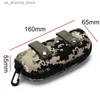 Coupes de lunettes de soleil Étui à lunettes extérieures portables Evasunglasses Camouflage Tactical Goggles Accessoires de voyage Sac Q240426