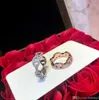 Anel de designer 925 Sterling Silver H Diamond Pig Nariz requintado anéis femininos Presente de joalheria65559862942107