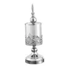 Titulares de vela Silver Metal Pillar Centerpieces Table Mantel lareira decoração de castiça