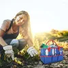 Förvaringspåsar Portable Gardening Tool Bag Wear-beständig trädgård med små fickor Återanvändbar tote