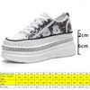 Buty zwykłe Fujin 8cm syntetyczna platforma powietrza klinowe płaskie płaskie klinowe skóra 2024 wygodna wysoka marka Summer Fashion Chunky Sneaker