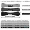 Mkas Long Resistance Loop Band Set UNISSEX Fitness Yoga Elastic Bands Hip Circle Taxa Squat Banda Equipamento de ginástica para casa