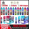 Original Bang Beach 20000 Puffs Desechable Vapor Pen de 20k Vapes Vapes Recargables 2% 5% Vapers Pantalla digital Vaper e Cigarrillo