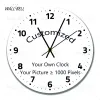 Horloges personnalisées votre propre horloge murale ronde silencieuse montre un mur non coché personnaliser les horloges personnalisées bricolage en bois horloge à la maison WB089
