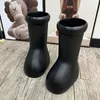 big red boots designer platform men women shoes Rain Boots EVE Rubber Rep Over leather The Knee Booties Cartoon Shoes Thick Bottom platform womens shoes Big Red Boot