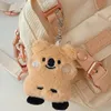 13pc süße Plüsch Koala Schlüsselbund Spielzeug ausgestopft Tierpuppenspielzeug Nachahmungskaninchenfell Fluffy Rucksack Bag Anhänger Mädchen Geschenke 240416