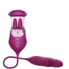 Toys Sex Toys Produits pour adultes Source d'usine à double tête de vibration d'aspiration femelle Tie télescopique Bielle de vibration femelle Double langue de léchage