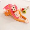 Little Monkey Doll Cute Long Arm Plush Toy Doll Bundled with Curtains, Children's Electric Car, Anti Collision Head Doll