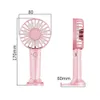 Electric Fans USB Rechargeable Small Pocket Cooling Fan 3 Speeds Strong Wind Portable Fan Quiet Hand Fan Cooling Electric Fan for Women Men