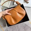 Tote bag high definition Luojia Edition Paseo Wrinkled Underarm Small and Popular end Genuine Napa Soft Cowhide for Women