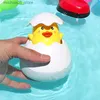 Sand Play Water Fun Baby bath toys Children cute duck penguin egg water spray shower swimming water toys Childrens gifts Q240426
