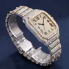 Pase Diamond Test Luxury Mens Watch Pulsera de acero inoxidable Gold Full Bling BLING MOISSANITE Relojes For Men Jewelry Gift