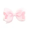 Girls Big Grosgrain Ribbon Solid Baby Hair Bows Alligator Clips With Clips Kids Handmade Hairpins Headwear Boutique Hair Accessories Wholesale