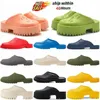 designer sandaler tofflor glider glider skjutreglaget sandal kvinnors glidrum perforerade ihåliga gelé färger hög gummi ensam svart röd vit orange stift 0191#