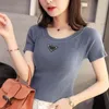 Women Knits Tees sleeve Short Womans Sweater Classical Word Printing round neck s Pullover Luxury Designer