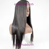 Wig female Black Medium split long straight hair high temperature silk mechanism full head cover