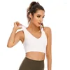 Yoga Outfit Hollow Out Sports Bra Mulheres Backless Fitness Top Bras respirável Running Gym Crop Push Up No Aço Ring Lady Aprese