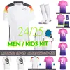2024 Germanys Soccer Jerseys Fans Joueur Version Men Boys Kid Kit Kit Hummels Kroos Werner Gnabry Draxler Muller Gotze 24/25 Coupe d'Europe Home Away Football Shirt
