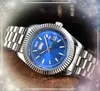 Iced Out Three Stiches Designer Watch Hip Hop Mens Calender Quartz Battery Core Clock Business Famous Day Date Time Week 24 Hour kalenderklockor Montre de Luxe gåvor