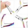 Nail Cuticle Nipper Scissors Stainless Steel Manicure Colorful Clipper Dead Skin Remover Pedicure Eagle Beak Pliers