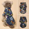 Appareils pour chiens Small and Medium Dog Beach Ananas CHIRT HAWAIIAN PET DOG Cat Golden Retriever Spring and Summer Season Clothing D240426