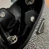 Антеуст -хрустальный дизайнер модный бриллиант -подмышка треугольница блестящая сумочка Леди Плечо Сумки Армпит Черный Пошет Рассерс