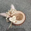 Świece spersonalizowane weselne prysznic Favors 10pcs Wood Tealight Rustic Holder Bridal Gift DZIĘKUJEMY