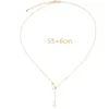 Choker Personalized Korean Star Pendant Tassel Necklace Female Hollow Out Moon Collar Sweater