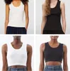 Damen Tanks Camis Anagram-Embroidered Cotton-Blend Tank Top Shorts Designer T-Shirts Anzug Stricker Femme Cropped Jersey Ladies Tees Tops Designer Fashion C456678