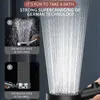 バスルームシャワーヘッド6モードシャワーヘッド調整可能高圧ウォーター節約シャワーワンキーストップウォーターマッサージシャワーヘッドバスルームアクセサリー用