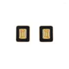 Stud Earrings Shining Crystal Square 925 Silver Needle Korean Fashion Statement Jewelry Earings