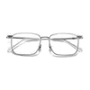 Optische bril voor mannen Dames Retro GMS 611 Designer Modebladglazen Titanium frame Gedetailleerde elasticiteit Vierkante stijl Anti-blauwe lichtlensplaat met doos