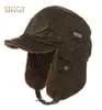 FANCET Winter Unisex Bomber Hat For Men Adult Pilot Aviator Cap Earflap Windproof Ushanka Waterproof Trapper Hunting Hat 88115 T203349786
