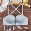 Bras Sexy Invisible 3cm Thick Bra For Women Push Up Backless Bralette Small Chest Bare Back Lingerie Multiway Strap Wedding Underwear