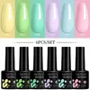 Лак для ногтей Lilycute 6pcs Gel лак для ногтей, набор Spring Macaron Macaron Vernis Полу постоянного гибридного гелевого лака замачивается от ультрафиолетового светодиодного лака для ногтей, y240425