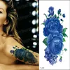 Transfert de tatouage Tatouages temporaires imperméables pour les femmes Sticker Tatouage Tatouage Tatouage Fleur pêche Blossom Peony Rose Hand Sleeve Tattoo Eau 240427