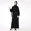 Roupas étnicas Modestas Modestas Cingido Cingido Manga Batwing Robe de Oração Kaftan Long Árabe Omã Marroquino Caftan Eid Robes Al Adha Muslim