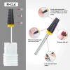 Bits Black 5 in 1 Ceramic Nail Drill Bit For Electric Drill Machine 3/32" Shank Milling Cutter Fast remove Acrylic or Hard Gel