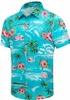 Męskie koszule Summer Hawaiian Shirts Mężczyźni Mężczyźni Moda Koszulka plażowa z krótkim rękawem Męska bluzka Obróć kołnierz Alohas Męskie Ubranie Casual 240424