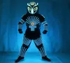 LED -scenkläder lysande kostym Led Robot Suit Led Kläderljus kostymer kostym för dansprestanda slitage9180527